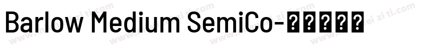 Barlow Medium SemiCo字体转换